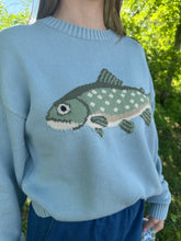 Load image into Gallery viewer, Sage Fish Sweater

