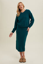 Load image into Gallery viewer, Brushed Midi Sweater Skirt Set
