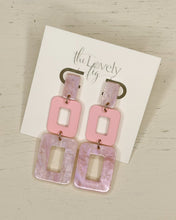 Load image into Gallery viewer, Geometric 3 Square Drop Earrings
