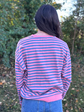 Load image into Gallery viewer, Striped Oversized Crewneck
