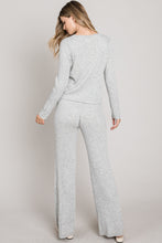 Load image into Gallery viewer, Soft Sweater Flare Pant Set
