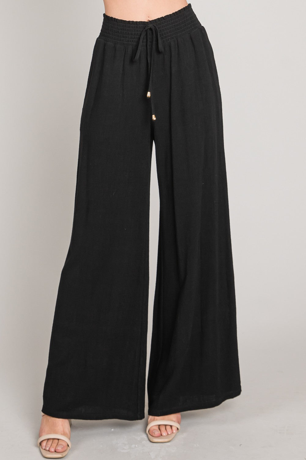 Soft Linen Wide Leg Pant