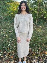 Load image into Gallery viewer, Brushed Midi Sweater Skirt Set
