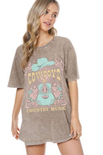 Load image into Gallery viewer, Cowboys &amp; Country Music Oversized Graphic Tee
