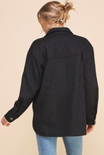 Load image into Gallery viewer, Soft Microsuede Shirt Jacket
