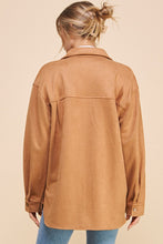 Load image into Gallery viewer, Soft Microsuede Shirt Jacket
