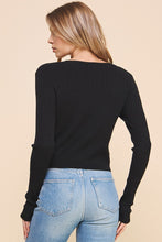 Load image into Gallery viewer, Cable Knit Fine V Neck Pullover
