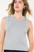 Load image into Gallery viewer, Pearl Sleeveless Knit Top
