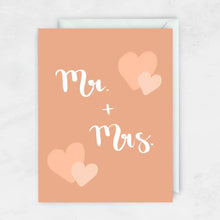 Load image into Gallery viewer, Mr &amp; Mrs Wedding Card
