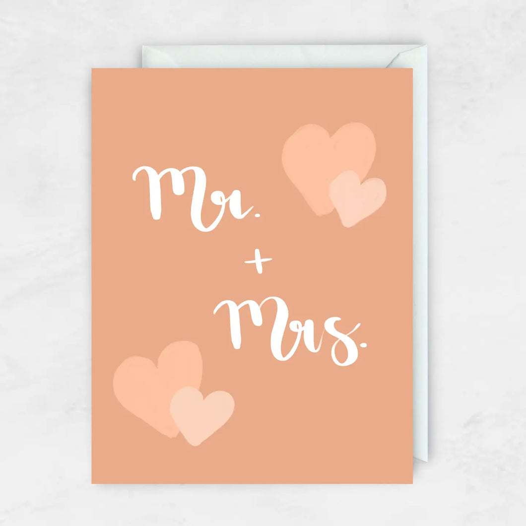 Mr & Mrs Wedding Card