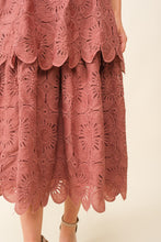 Load image into Gallery viewer, Dusty Rose Cap Sleeve Midi Dress
