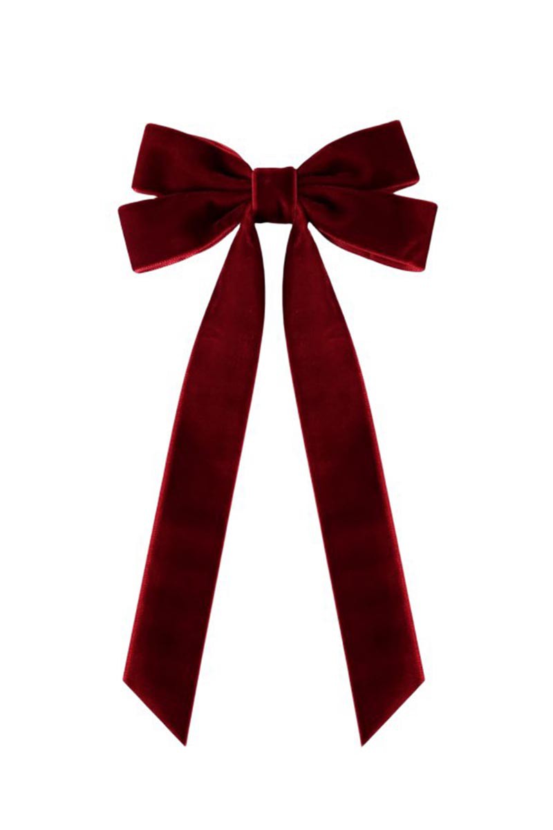 Velvet Ribbon Bow Hair Clips