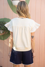 Load image into Gallery viewer, Bow Ruffle Sleeve Top
