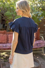 Load image into Gallery viewer, Bow Ruffle Sleeve Top
