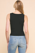 Load image into Gallery viewer, Fine Pointell Square Neck Sweater Tank
