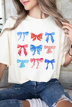 Load image into Gallery viewer, Coquette Patriotic Bows - 4th of July Graphic Tee
