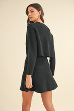 Load image into Gallery viewer, Long Sleeve Sweater and Flare Skirt Set
