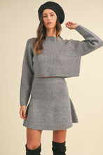 Load image into Gallery viewer, Long Sleeve Sweater and Flare Skirt Set
