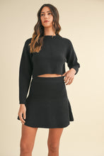 Load image into Gallery viewer, Long Sleeve Sweater and Flare Skirt Set
