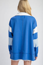Load image into Gallery viewer, Soft Washed Color Block Long Sleeve Top
