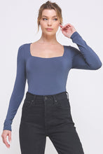 Load image into Gallery viewer, Long Sleeve Square Neck Bodysuit
