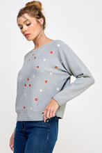 Load image into Gallery viewer, Daisy Embroidered Sweater
