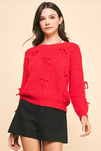 Load image into Gallery viewer, Ribbon Embellishment Sweater Top
