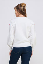 Load image into Gallery viewer, Floral Embroidered Pullover Sweater
