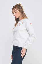 Load image into Gallery viewer, Floral Embroidered Pullover Sweater
