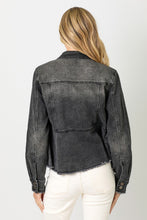 Load image into Gallery viewer, Washed Denim Peplum Jacket
