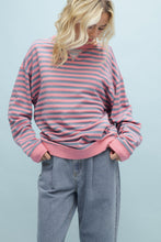 Load image into Gallery viewer, Striped Oversized Crewneck
