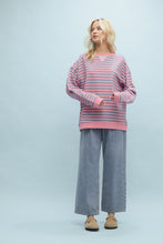 Load image into Gallery viewer, Striped Oversized Crewneck
