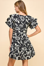 Load image into Gallery viewer, Beatrice Abstract Ruffle Dress
