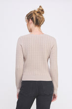 Load image into Gallery viewer, Pointelle Scallop V Neck Sweater
