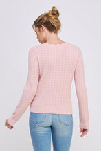 Load image into Gallery viewer, Pointelle Scallop V Neck Sweater
