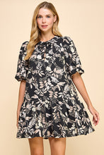 Load image into Gallery viewer, Floral Print Neck Tie Dress
