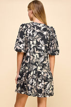 Load image into Gallery viewer, Floral Print Neck Tie Dress
