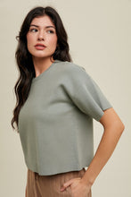 Load image into Gallery viewer, Boxy Relaxed Crop Sweater Top
