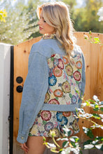 Load image into Gallery viewer, Embroidered Button Down Denim Jacket
