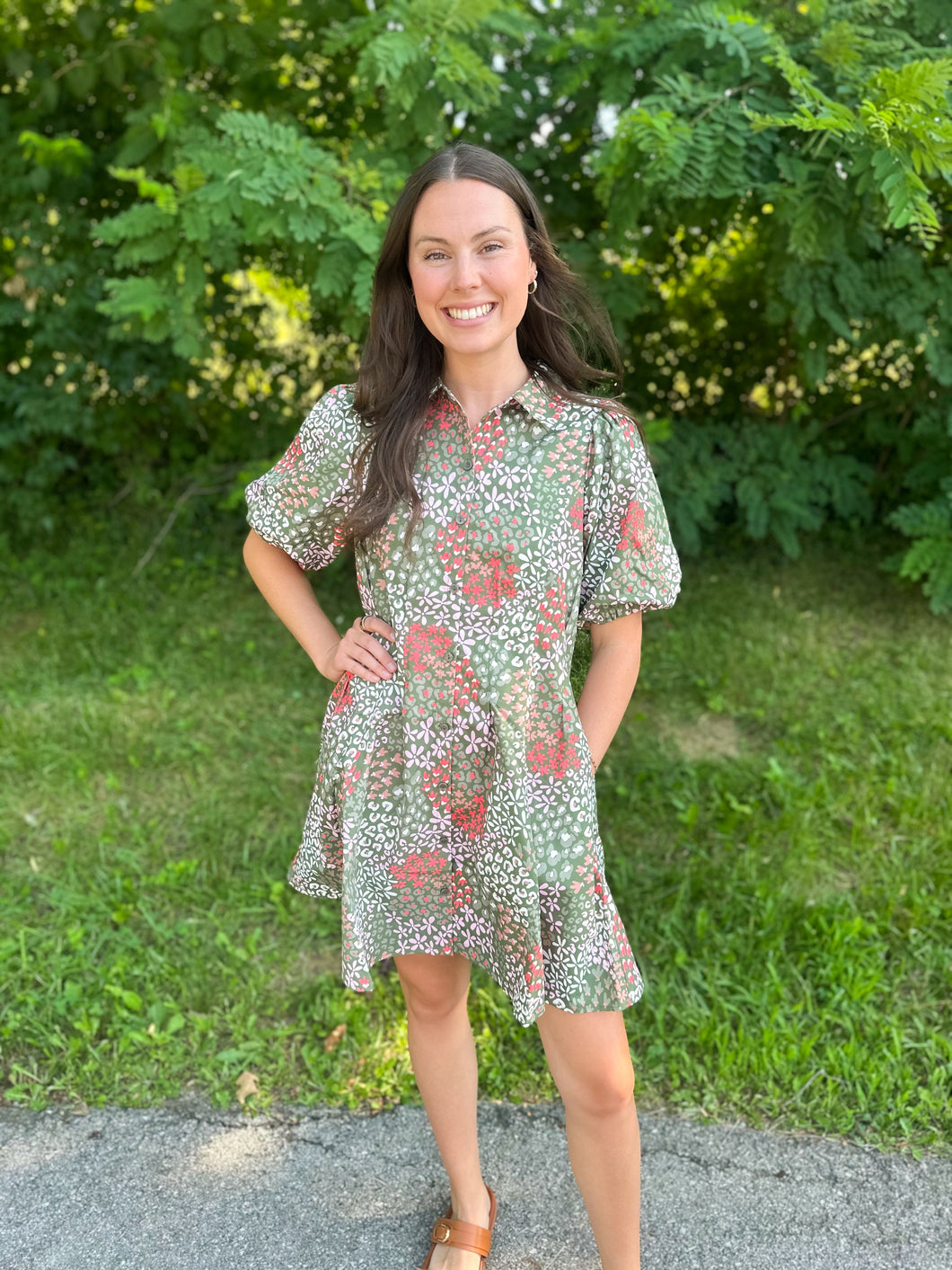 Green Open Meadows Rory Dress