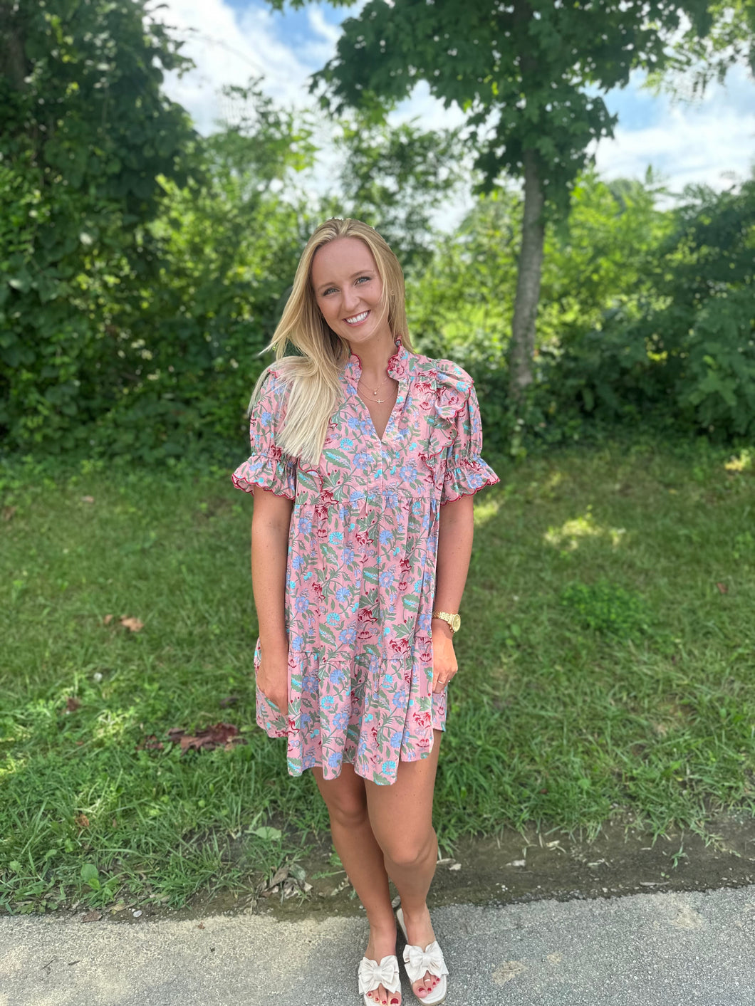 Pink Garden Party Dress