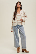Load image into Gallery viewer, Striped Cami and Cardigan Set
