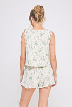 Load image into Gallery viewer, Green Flora Soft Linen Tank
