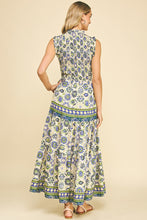 Load image into Gallery viewer, High Neck Ruffle Top Tiered Maxi Dress
