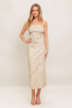 Load image into Gallery viewer, Ivory Strapless Midi Dress
