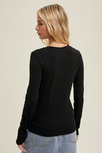 Load image into Gallery viewer, Round Neck Fitted Ribbed Knit Top
