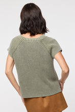 Load image into Gallery viewer, Washed Short Sleeve Sweater Top
