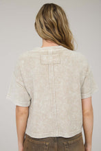 Load image into Gallery viewer, Washed Ribbed Short Sleeve Top

