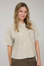 Load image into Gallery viewer, Washed Ribbed Short Sleeve Top
