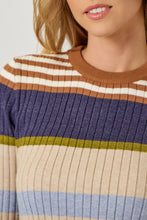 Load image into Gallery viewer, Color Block Striped Sweater Top
